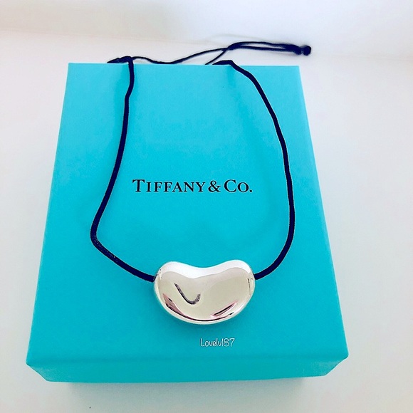 Tiffany & Co. Jewelry - 🌹Tiffany & Co. Elsa Peretti Large Bean Necklace on Silk Cord